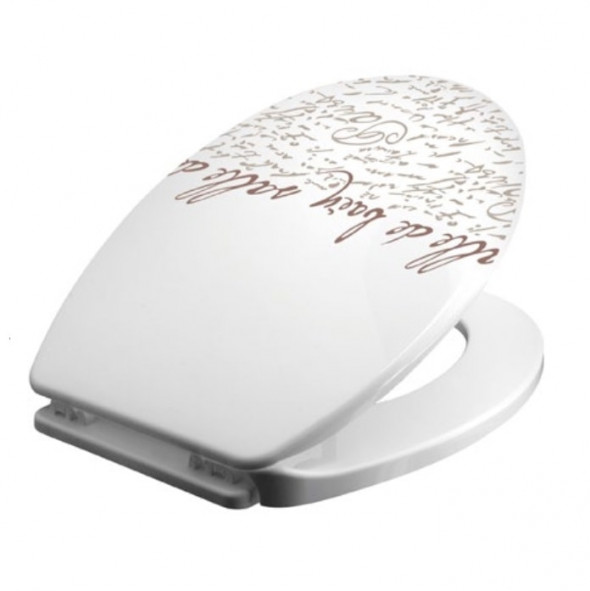 Deska WC Bisk Iris Stamp biała 06742