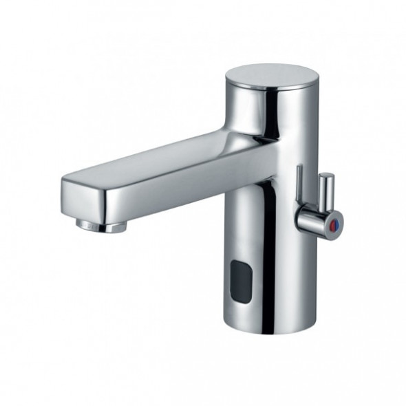 Elektroniczna bateria umywalkowa, z uchwytem regulacji, zasilacz Kludi Zenta e Chrom 3820005