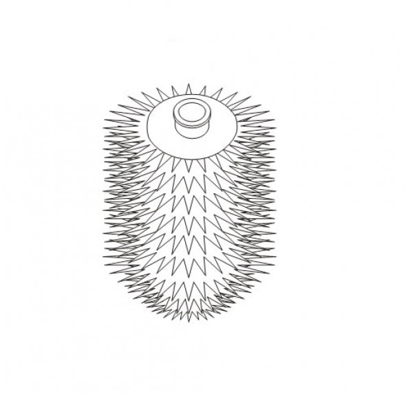 Główka do szczotki wc 07.432 biała Stella Classic 80.009.1