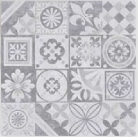 Gres szkliwiony Nowa Gala Estra Decor grafit 59,7x59,7x8,5cm (p)