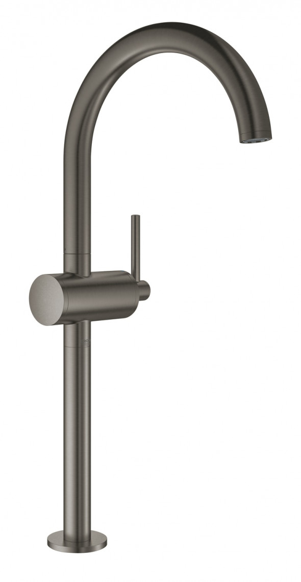 GROHE Atrio - jednouchwytowa bateria umywalkowa do umywalek wolnostojących brushed hard graphite Grafit 32647AL3