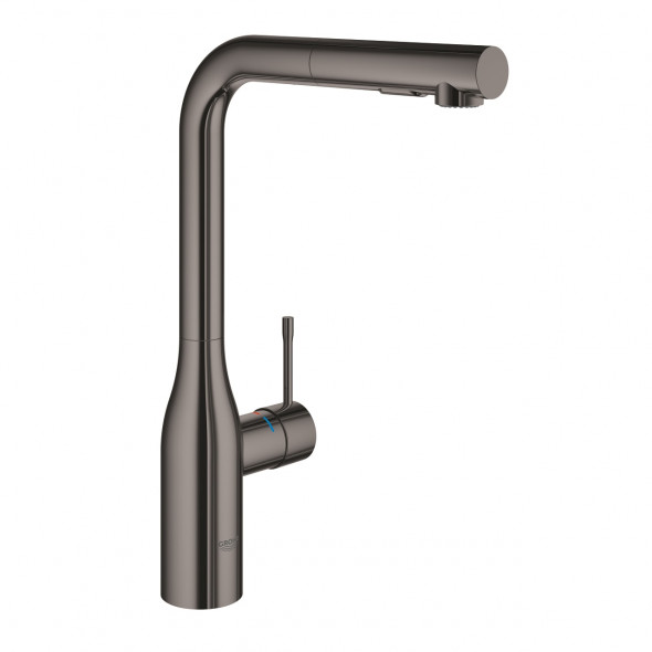 GROHE Essence - jednouchwytowa bateria zlewozmywakowa hard graphite 30270A00 .