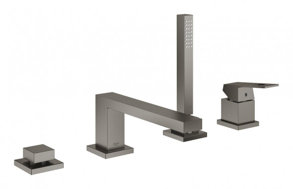Grohe Eurocube Bateria wannowa 4-otworowa brushed hard graphite 19897AL1