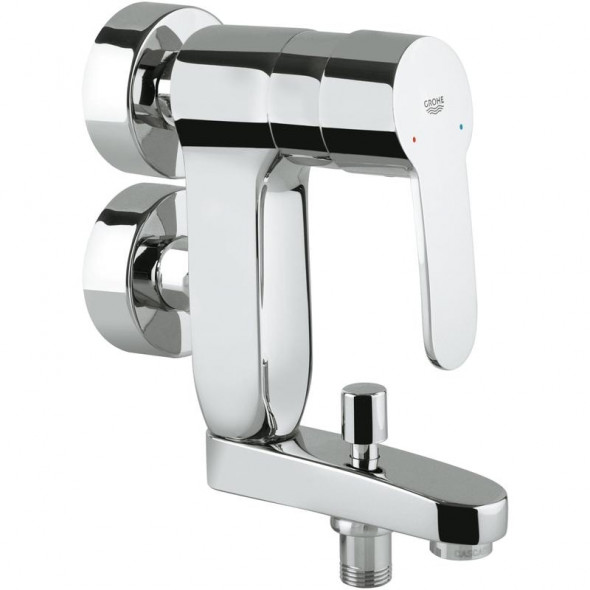 GROHE Eurostyle Cosmopolitan Vertica - jednouchwytowa bateria wannowa do ściennego montażu podtynkowego Chrom 23301000