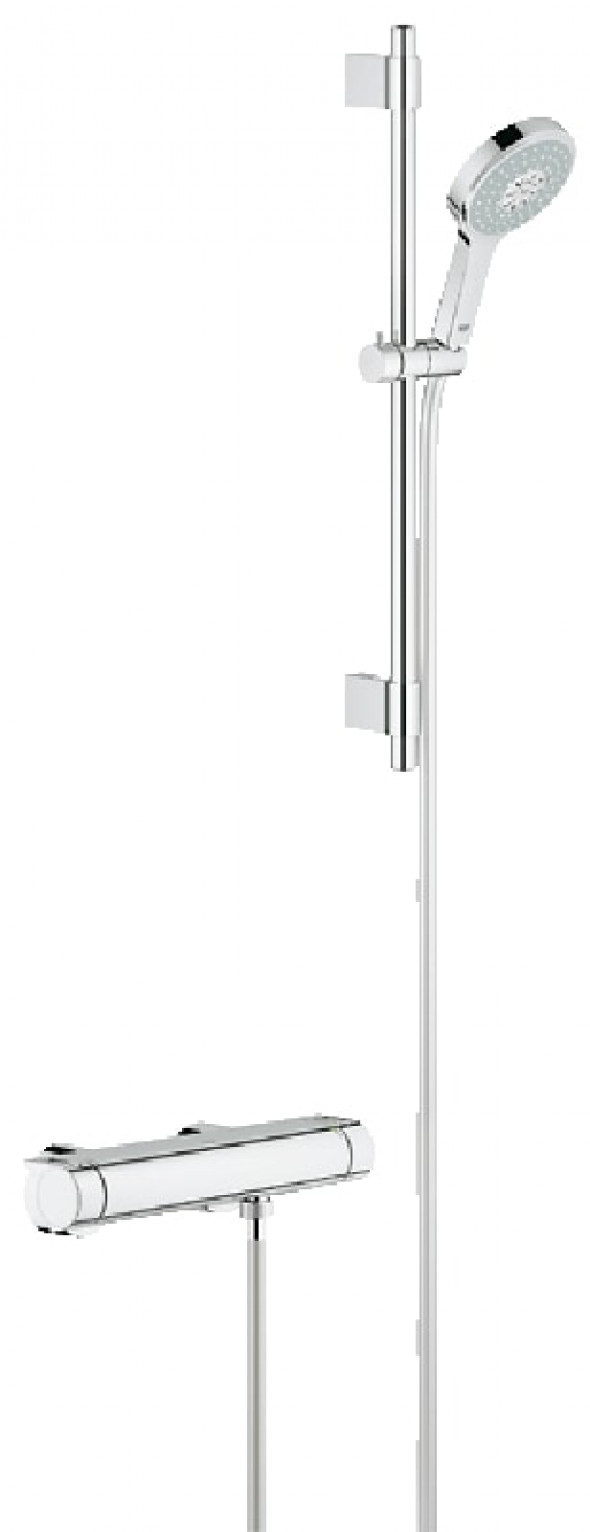 GROHE Grohtherm 2000 - termostatyczna bateria prysznicowa z zestawem prysznicowym 34281001