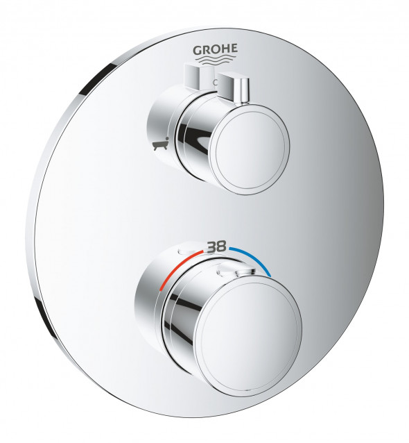 GROHE Grohtherm - bateria termostatyczna do obsługi dwóch wyjść wody chrom 24077000