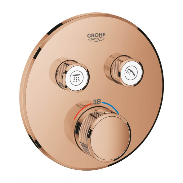 GROHE Grohtherm SmartControl - podtynkowa bateria termostatyczna do obsługi dwóch wyjść wody  warm sunset 29119DA0