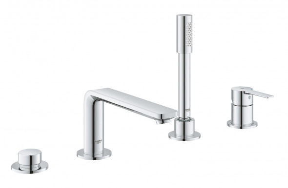 GROHE Lineare - 4-otworowa bateria wannowa z prysznicem ręcznym Chrom 19577001 .