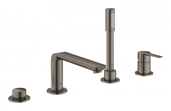 Grohe Lineare Bateria wannowa 4-otworowa brushed hard graphite 19577AL1