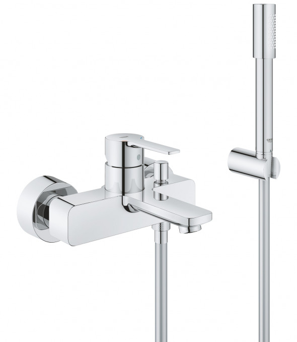 GROHE Lineare - jednouchwytowa bateria wannowa z zestawem punktowym Chrom 33850001 .