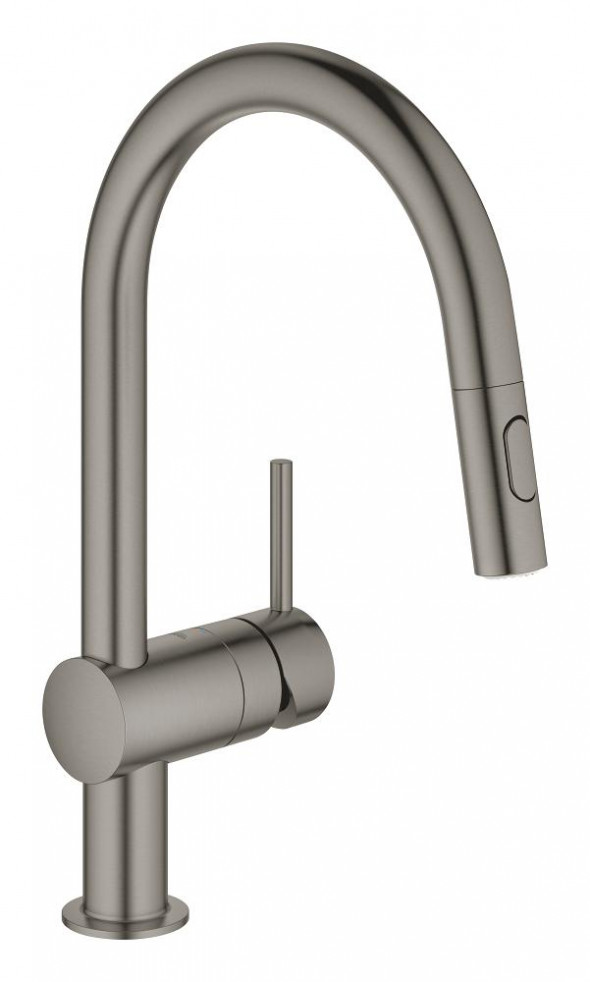 Grohe Minta Jednouchwytowa bateria zlewozmywakowa DN 15 brushed hard graphite 32321AL2