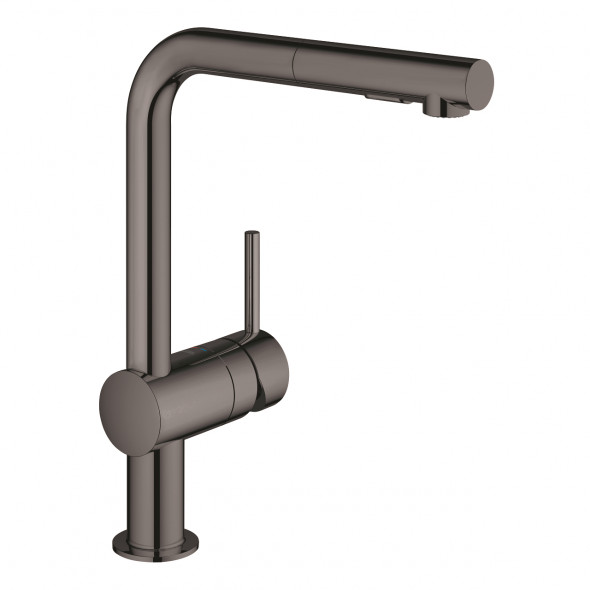 GROHE Minta - jednouchwytowa bateria zlewozmywakowa hard graphite 30274A00