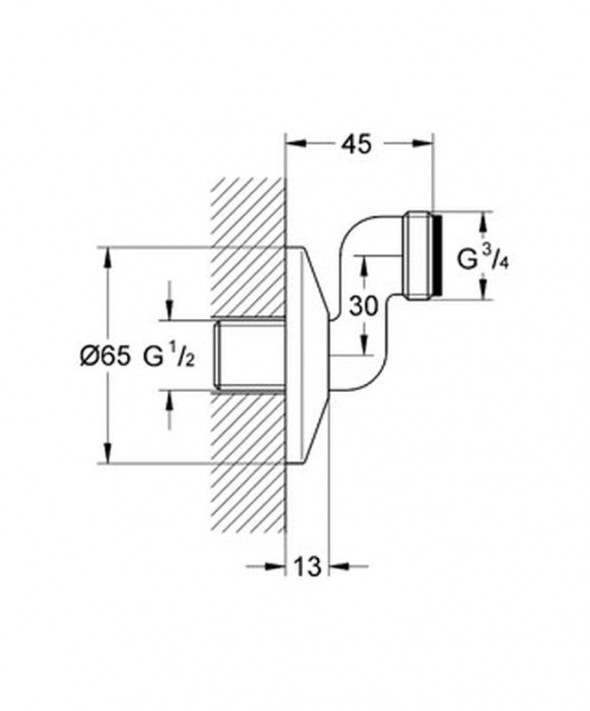 GROHE - przyłącze S 12005000