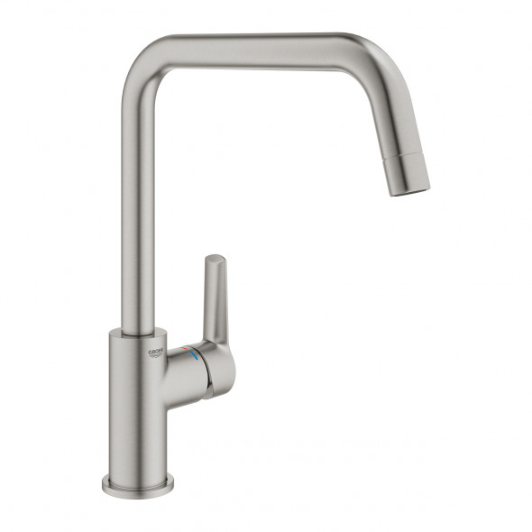 GROHE QuickFix Start bateria kuchenna, wysoka wylewka, stal nierdzewna 30470DC0