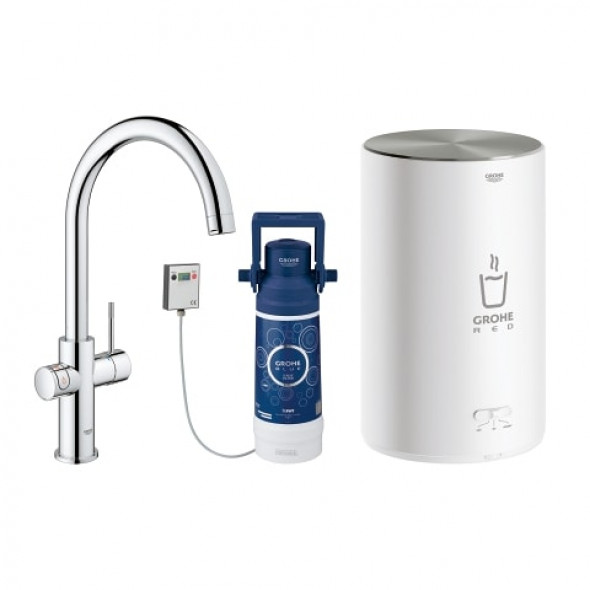 GROHE Red Duo Wylewka i bojler w rozmiarze w rozmiarze M Chrom 30083001