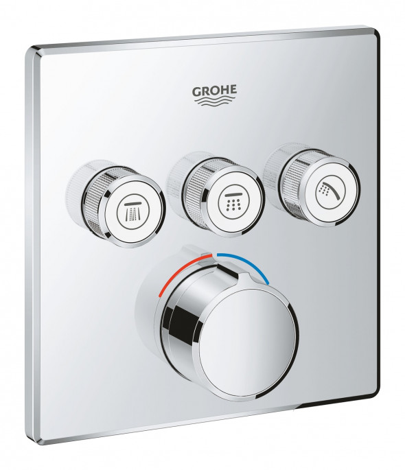 GROHE SmartControl - bateria podtynkowa do obsługi 3 wyjść wody 29149000 .