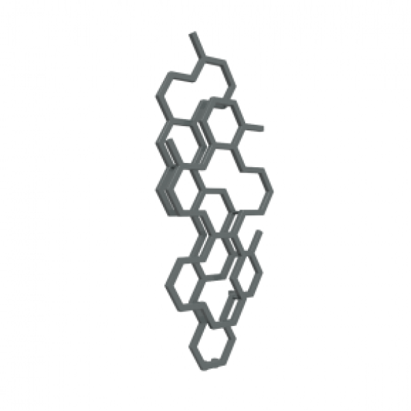 Grzejnik dekoracyjny Terma Hex pionowy 122x48,6 cm grafit WGH2X122048KMGRZX