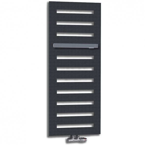 Grzejnik Zehnder Metropolitan 122,5x50cm Black Quartz MEP 120-050/M0550