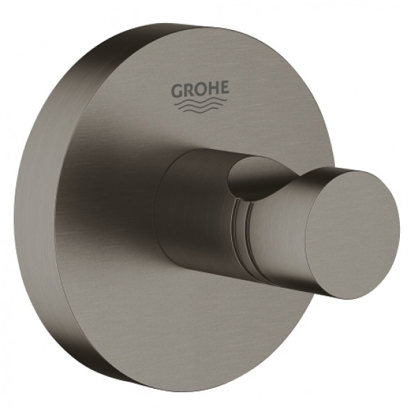Haczyk na płaszcz kąpielowy Grohe Essentials brushed hard graphite 40364AL1