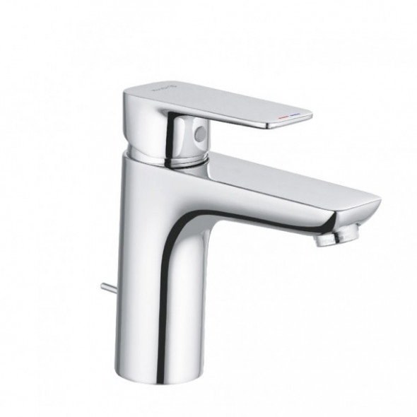 Jednouchwytowa bateria umywalkowa 100, z zestawem odpływowym Kludi Pure&amp;Style J Xl Chrom 402900575