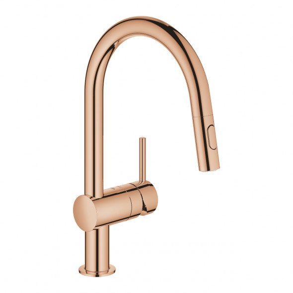 Jednouchwytowa bateria zlewozmywakowa Grohe Minta warm sunset 32321DA2