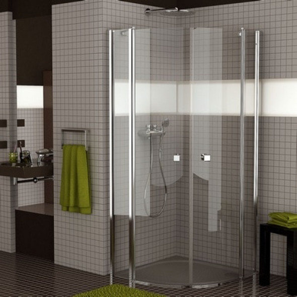 Kabina dwuczęściowa wahadłowe SanSwiss Ronal Swing-Line SLR 90x90 połysk SLR5009005007