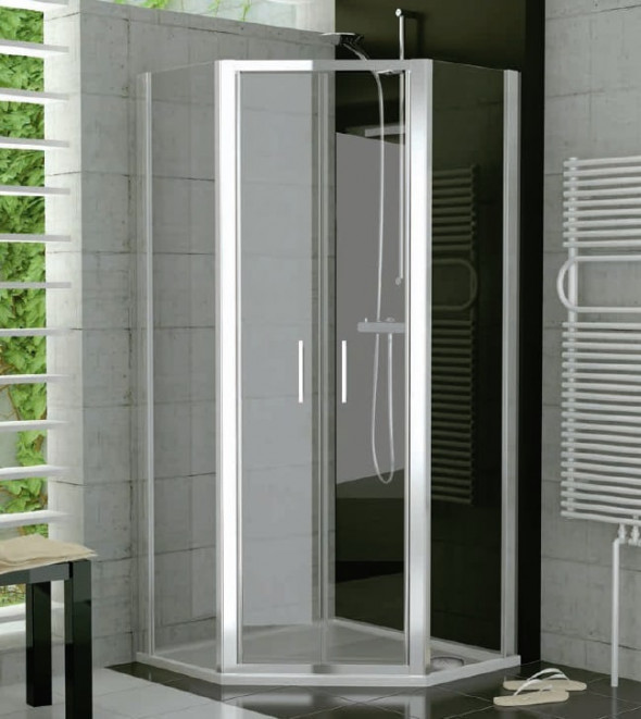 Kabina pięciokątna SanSwiss Ronal Top-Line 80x80cm połysk TOP5260805007