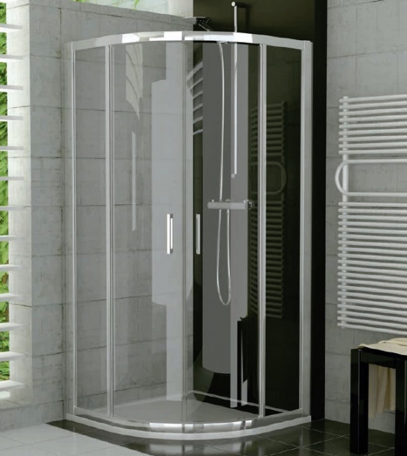 Kabina skrzydłowa 1/4-koła SanSwiss Ronal Top-Line 80x80cm połysk TER500805007