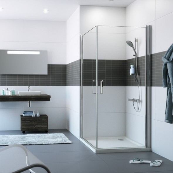 Kabina skrzydłowa Huppe Classics 2 80x80cm C23304.087.321