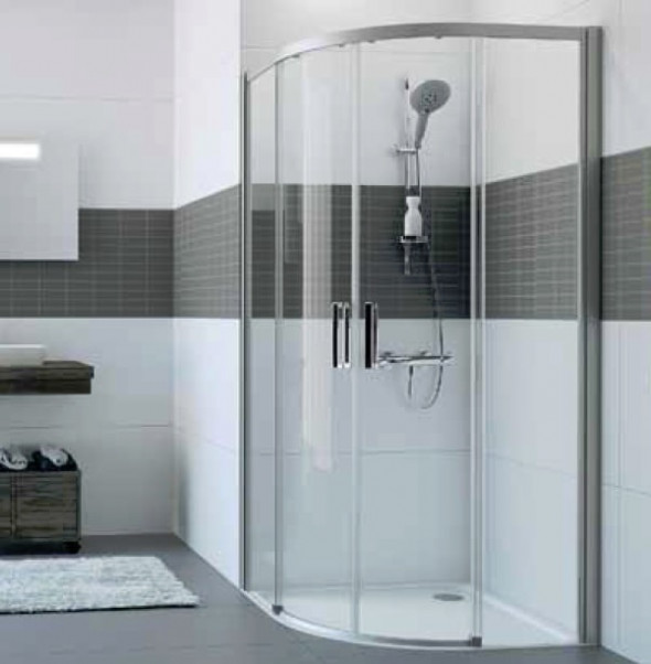 Kabina suwana 1/4 koła Huppe Classics 2 EasyEntry 80x80cm C25501.087.322 Anti-plaque