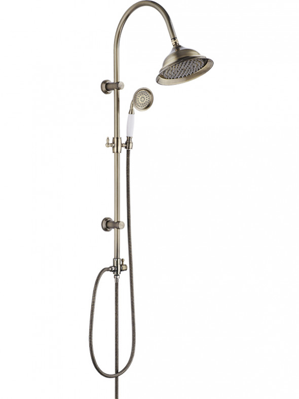 Kolumna natryskowa Laveo Stilo mosiądz antyczny PLO_50OX