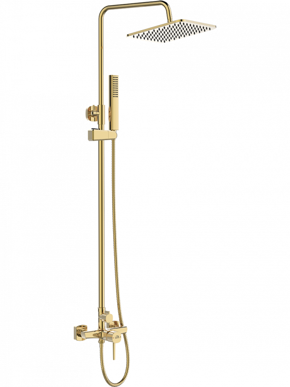 Kolumna natryskowa z baterią Laveo Pola złoto PLA_G0KX