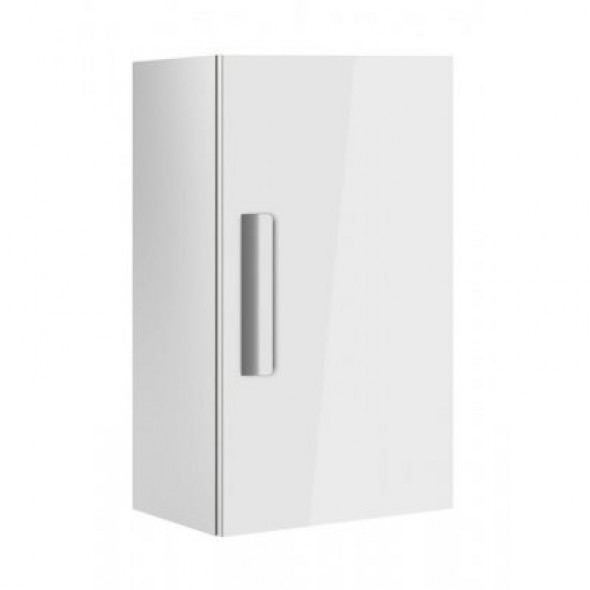 Kolumna niska obustronna Roca Debba, 60x34,6 cm z półką, Biały połysk A856838806