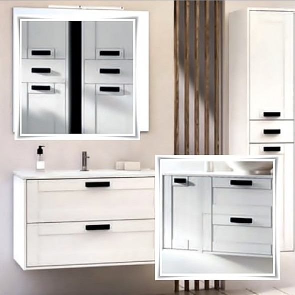 Komplet 2szt. Uchwyty Elita Inge New Czarny Mat 14,80cm 167194