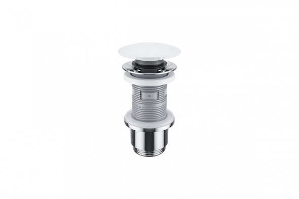 Korek Click-Clack umywalkowo-bidetowy Excellent biały ceramiczny połysk ARIN.1485.01WH