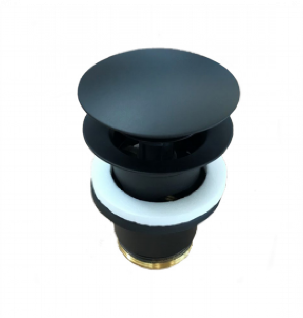 Korek umywalkowy okrągły Kludi czarny mat 1042639-00