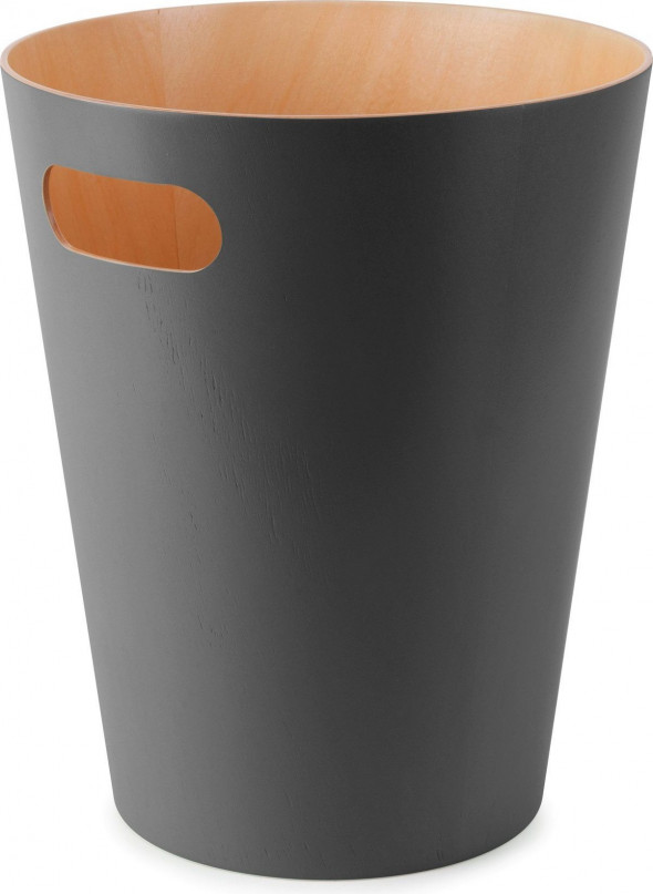 Kosz na śmieci Umbra Woodrow charcoal/natural 082780-618