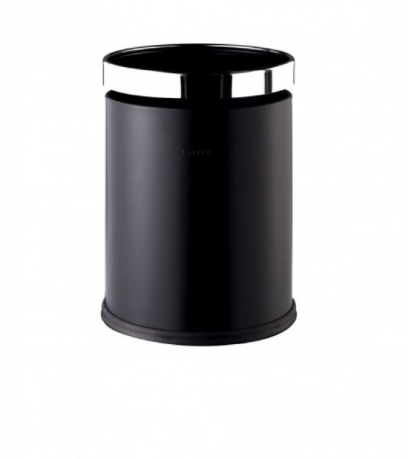 Kosz otwarty 10 L z obręczą Czarny mat 20.104-MB