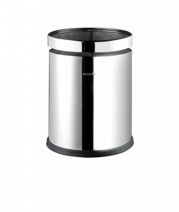 Kosz otwarty 10 L z obręczą Stal polerowana 20.104