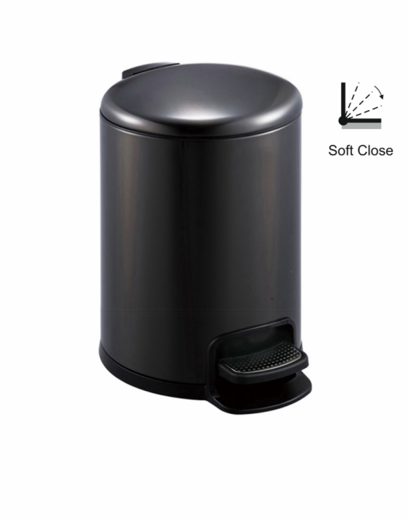 Kosz pedałowy 8 L Stella czarny mat 20.20108-MB