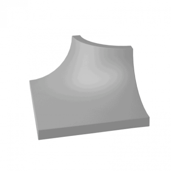 Kształtka Paradyż Gamma Szara C mat. 3X4cm K---030X040-1-GAMA.SZC-M