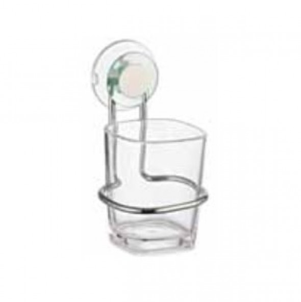 Kubek kosmetyczny Bisk Geco transparent zielony 06726