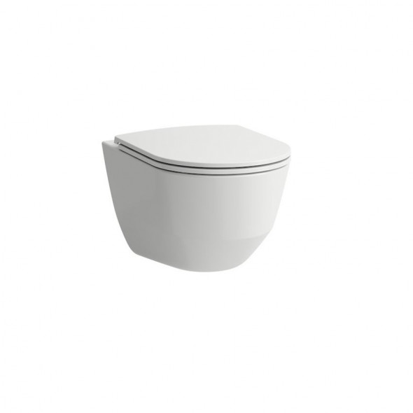 Miska WC podwieszana Rimless 53x36 cm z deską wolnoopadającą Laufen Pro A biały H8669570000001