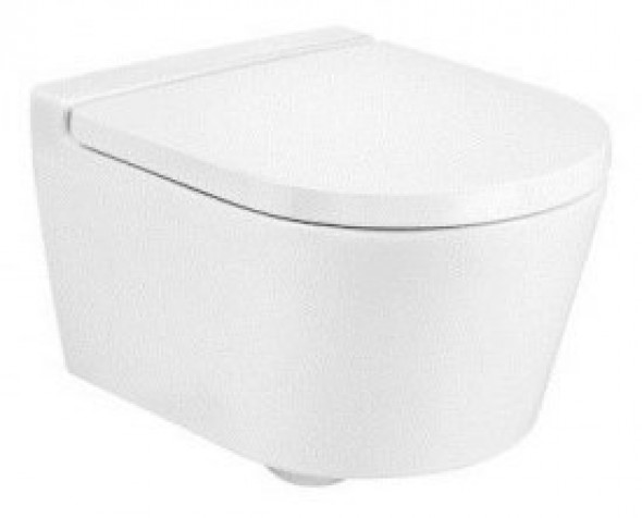 Miska WC podwieszana Roca Inspira 37x48 cm Rimless Round Compacto A346528000