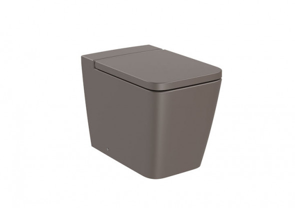 Miska WC stojąca Roca Square Rimless 37x56 cm cafe A347537660
