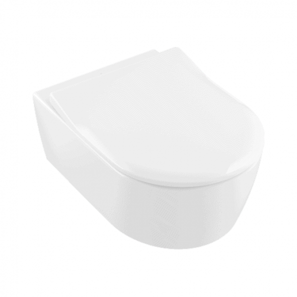 Miska WC wisząca + deska Villeroy Boch Avento DirectFlush 5656RS01 + uszczelka wygłuszająca GRATIS