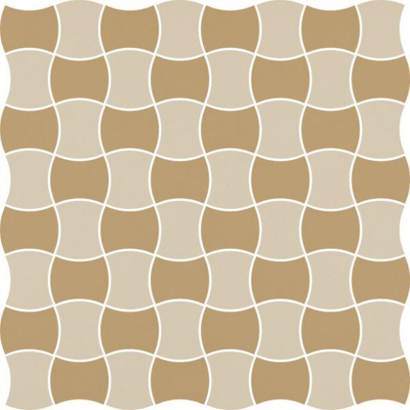 Mozaika prasowana Paradyż Modernizm Bianco K.3,6x4,4 Mix C 30,86x30,86 cm