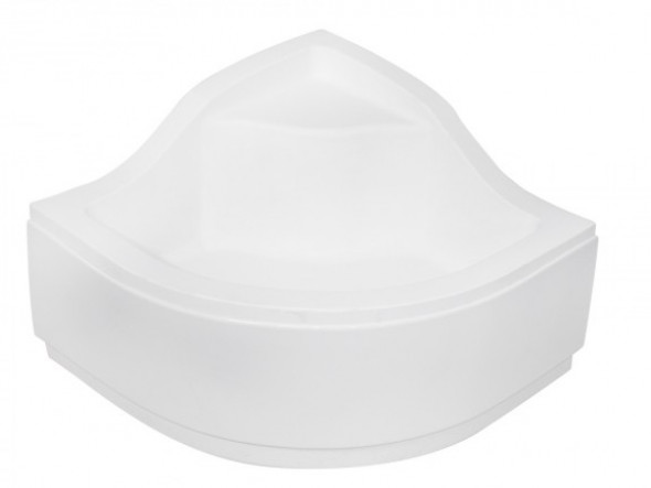 Obudowa brodzik półokrągły z podwyższonym siedziskiem Besco Oliver II 90x90x21 cm biały OAO-90-II