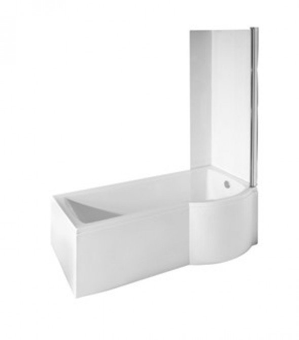 Obudowa do kabino-wanna prawa +parawan 1-skrzydłowy Besco Inspiro 170x70 cm biały OAI-170-II