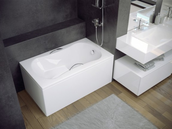 Obudowa do wanny asymetryczna lewa Besco Avita 160x75 cm biały OAV-160-NS